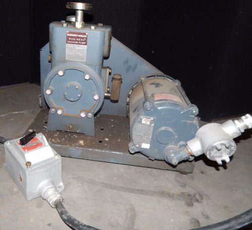 WELCH VACUUM PUMP 1/2HP SINGLE PHASE MOTOR MODEL # 1405 (#1647)