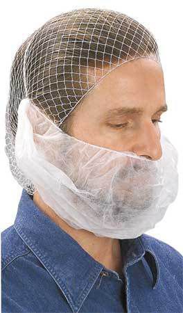 Beard Net, White, 100 Pieces