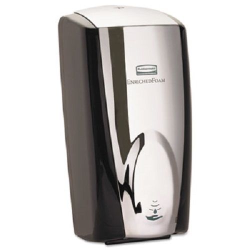 Rubbermaid 750411 Autofoam Touch-Free Skin Care System, 1100 ml, Black/Chrome