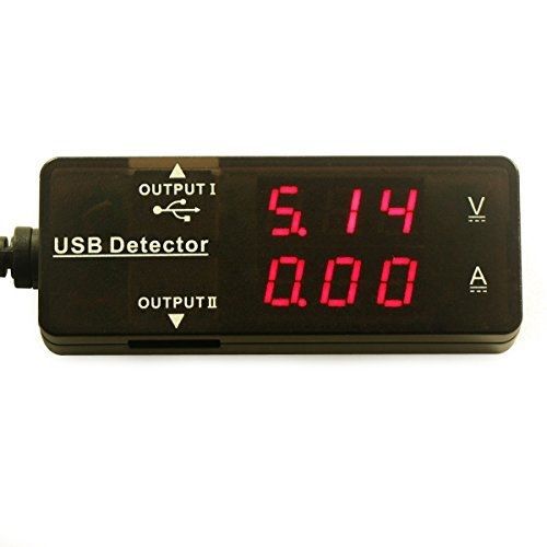 DROK? Dual USB 2.0 Digital Multimeter Ampere Voltage Capacity Power Meter 7