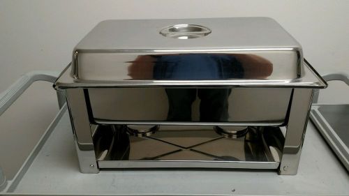 Collapsible stackable chafing dish 8 quart 18/10 stainless steel eastern tableto for sale