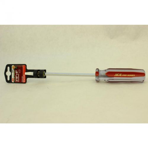 3/16&#034; x 6&#034; Flathead Pro Series Screwdriver Ace Screwdrivers 20545AHT Dark Red