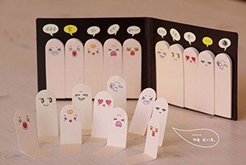Highmorry Ten Fingers Sticker Post-it 200 Pages, Bookmark Flags Memo Sticky