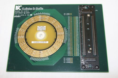 Kulicke &amp; Soffa 811-0318-01 Rev A Device# SRAM-T4U4 Probe Card