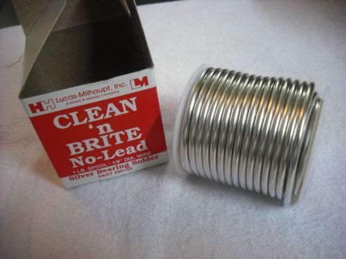 Solder, lucas-milhaupt, clean&#039;n brite, silver bearing for sale