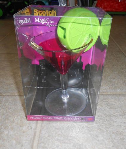 SCOTCH MAGIC MARTINI W /LIME  TAPE DISPENSER  NEW IN PACKAGE