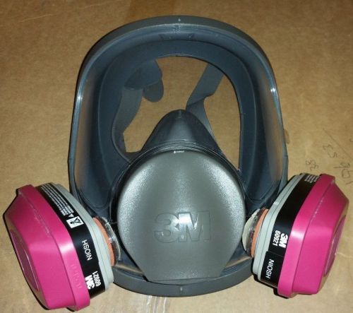 3M Medium Full Face Respirator 6800 W/ One Pack Of Cartridges