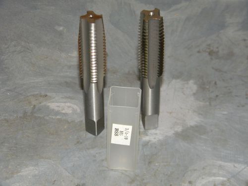 3/4&#034;-10 NC H5 HSS 2&#034; x 4-1/4&#034; 4F Bottoming Plug Taper Hand Tap Set