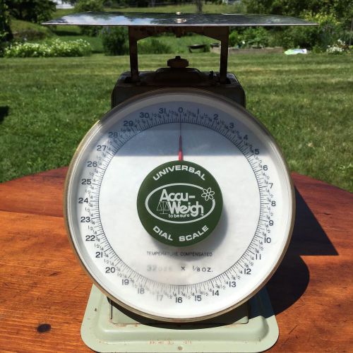 Vintage Accu-Weigh 32 ozs. x 1/8 oz. Mechanical Dial Scale