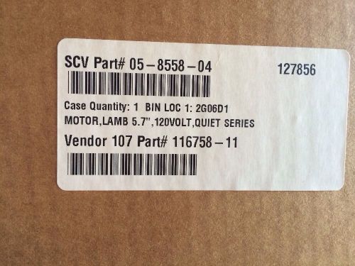 Brand New Ametek Lamb Vacuum Motor 116758-11 120 VAC