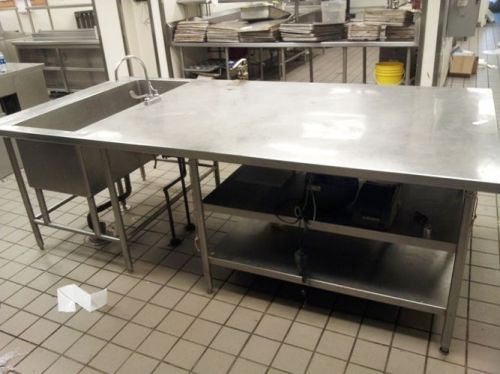 Table sink / chefs prep station / heavy duty stainless-steel all the way for sale
