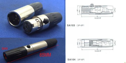 10 set TA4F 4pin Female Mini 4 pin XLR Male plugs Audio Microphone Aviation Plug