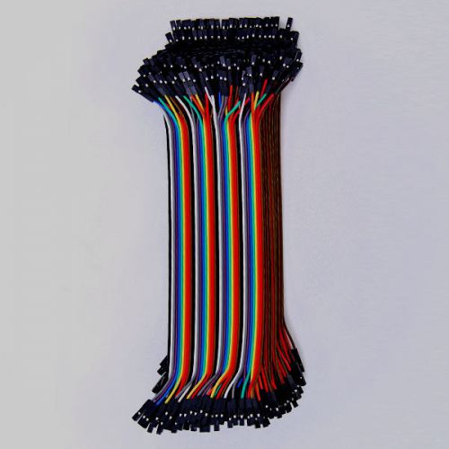 40PCS Dupont wire Color Jumper Cable connector 20cm Female to Female 1p-1p pin