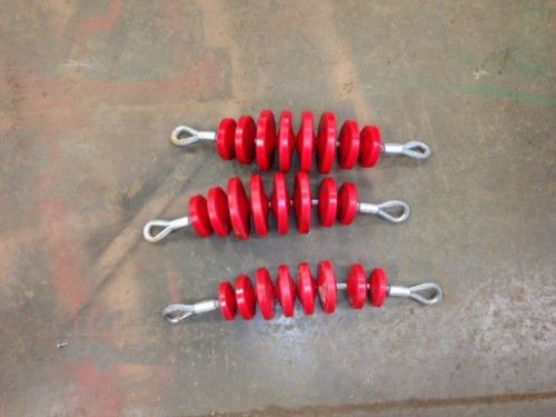 Used greenlee flexible mandrels (2) 5&#034; 39255 &amp; (1) 3.5&#034; 39259 for sale