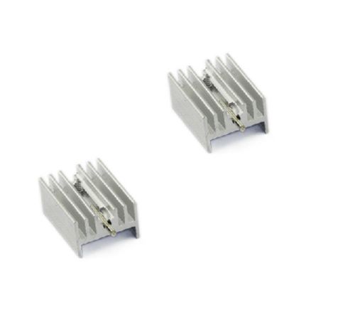 20Pcs Aluminum Heat Sink 21x15x10mm(With Pin) For Transistors TO-220