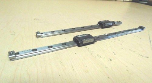 Thk 380 463 full ball miniature linear guide rail - 2 rails 255mm 195mm 2 blocks for sale