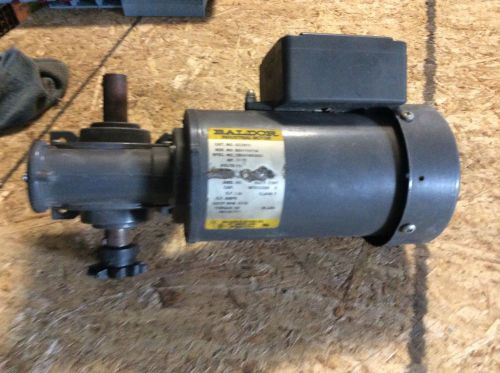 Baldor gearmotor, .1//.13hp, #GC25015, 115v, rpm 43//50, torq-100in.lbs, 33:1