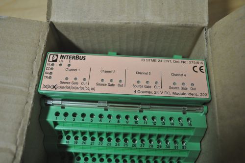 PHOENIX CONTACT 2751616 IB STME 24 CNT INTERBUS MODULE, 24VDC