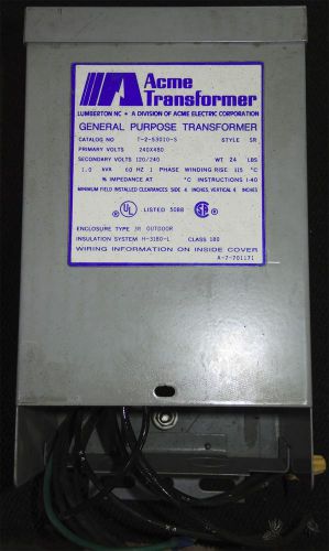 Acme Transformer T-2-53010-5, 1KVA General Purpose Transformer
