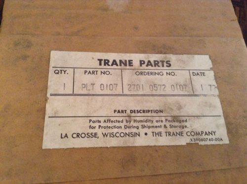 Trane Plate Part #0107