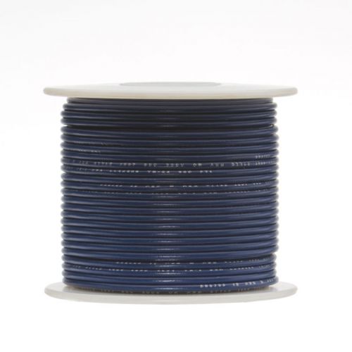 28 AWG Gauge Stranded Hook Up Wire Blue 250 ft 0.0126&#034; UL1007 300 Volts