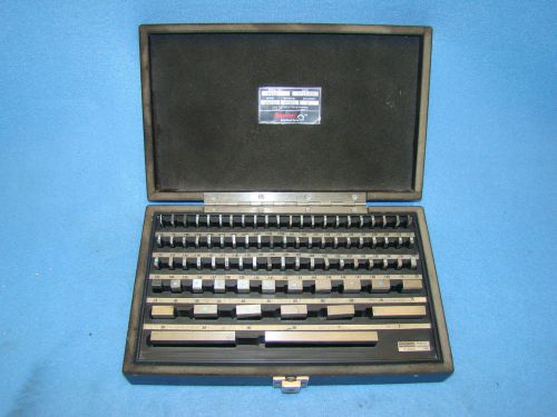 Starrett 81 Piece Gage Block Set Grade B Model RS81B