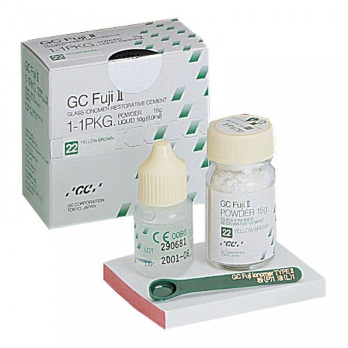 Gc fuji ii standard pack 15g powder, 10g liquid for sale