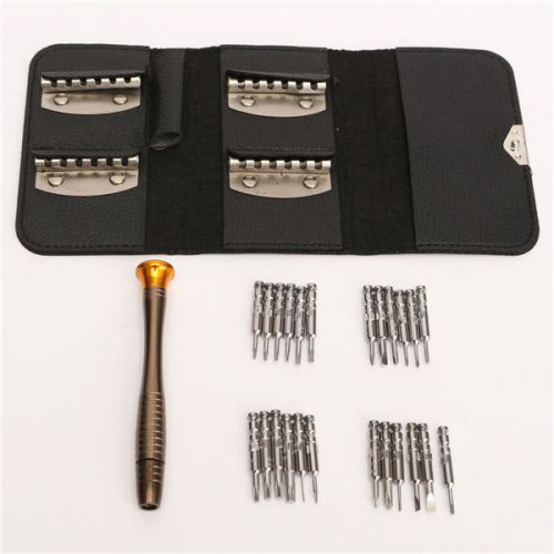 25 in 1 Multi Repair Screwdrivers Tools Kit Wallet for iPhone PC Laptop