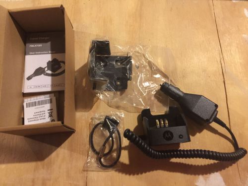 4 Motorola PMLN7089A 2-way radio rapid CAR charger KIT GENUINE OEM Brand NEW NIB