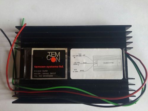 TEMCON systems VC24D51CT10A power converter DC to DC 24V in 5V out