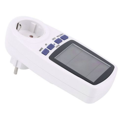 Eu plug energy meter watt volt voltage electricity monitor analyzer power sn for sale