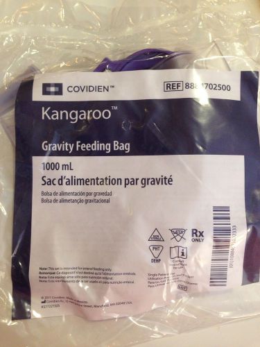 Kangaroo Gravity Feeding Bag Covidien REF 8884702500 1000ml Tube