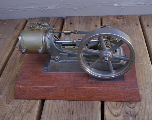 ANTIQUE Vintage Model Brass &amp; Cast Stationary Stuart No. 9 Live Steam Engine