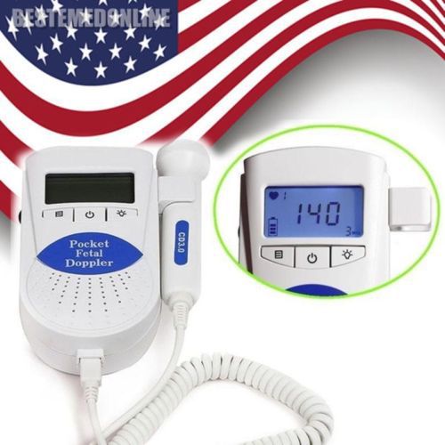 Sonoline B Fetal heart doppler /Backlight LCD 3mhz+ gel FDA US Seller 1y warrnty