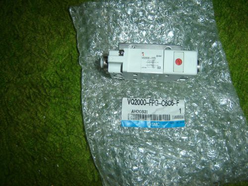 ONE NEW , SMC mod VQ2000-FPG-C6C6-F /AH00831 PNEUMATIC SLIDE CONTROL NEVER USED