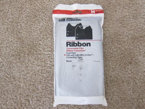 Smith Corona Correctable Film Ribbon Cassettes Dual Pack Black H 59436