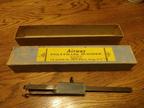 J. H. Glover Co. Brass Airway Polyphase Scriber