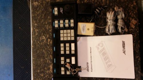 American Dynamics AD AD2079 CCTV Equipment Controller W/Keys