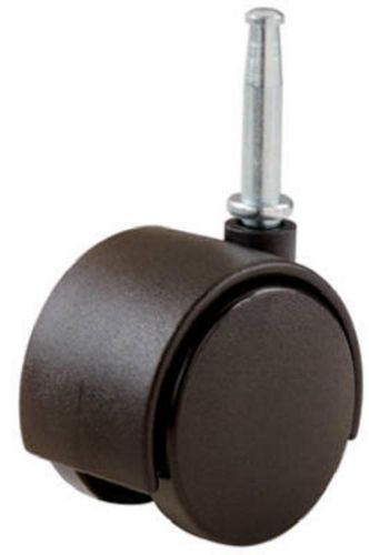 Shepherd 2pk, 1-5/8&#034;, Black Twin Wheel Stem Caster 19402