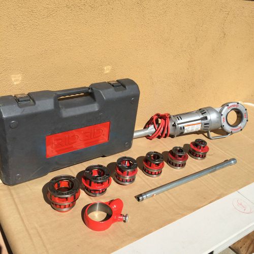 Ridgid 700 pipe threader w/6 dies 1/2&#034;, 3/4&#034;, 1&#034;, 1-1/4&#034;, 1-1/2&#034;, 2&#034; no resereve for sale