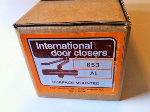 International Commercial Door Closer 653 AL Surface Mount New Old Stock in BOX