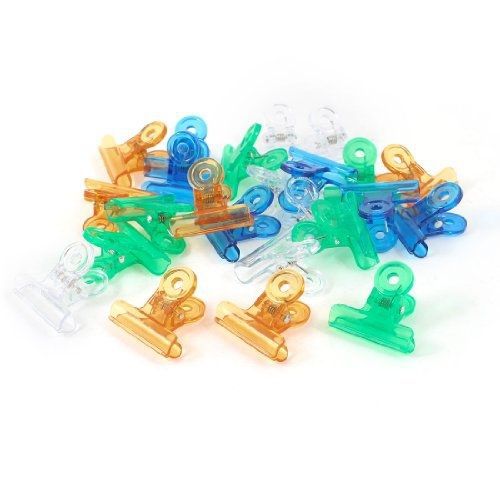 Uxcell uxcell plastic office stationery documents binder clips, 24 pieces, for sale