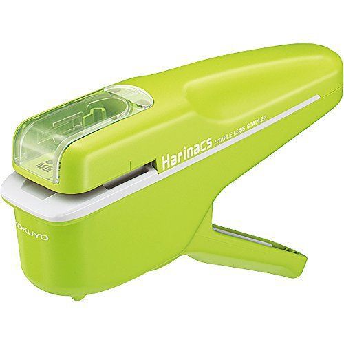 Kokuyo Harinacs Japanese Stapleless Stapler Green