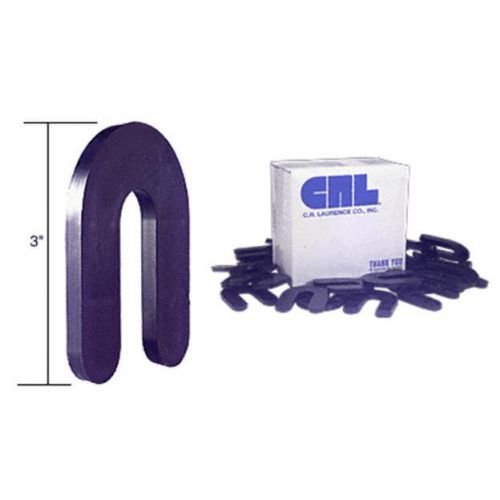 Crl black 1/4&#034; x 3&#034; plastic horseshoe shims - pack of 100 - phs24 for sale