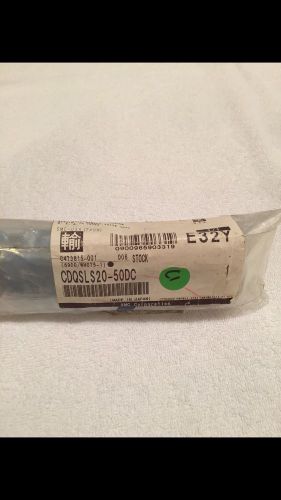 New Sealed SMC CDQSLS20-50DC Pneumatics Actuator - Includes CQS-L020