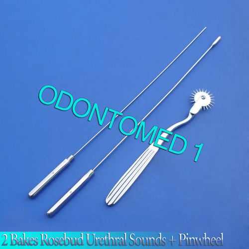 2 Pcs Bakes Rosebud Urethral Sounds 1mm+5mm,Pinwheel