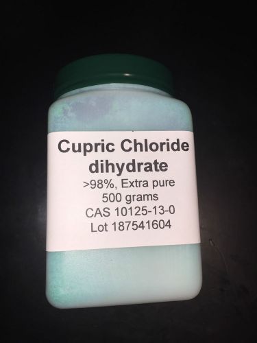 Cupric chloride dihydrate, &gt;98%, extra pure, 500 gm for sale