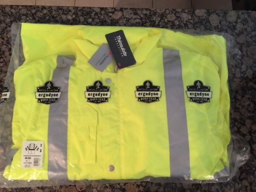 Ergodyne GLoWear 8385 Class-3 4-in-1 Jacket, Lime, Large