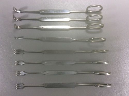 Lot Of 8 Meyerding Finger Retractors  V.Mueller, Codman, Sklar