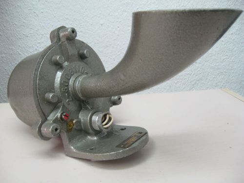 6lbs post wwii vtg aluminum rare polish fire alert electric marine horn siren for sale